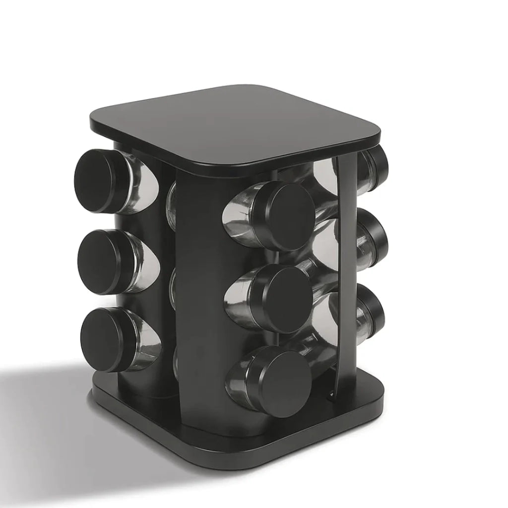 Rotating Spice Rack with 12 Jars | Kitchen Organisation